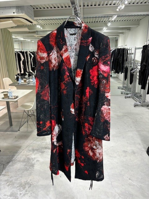 Flora Lace Flare Jacket (Black&Red) | DETRUIRE