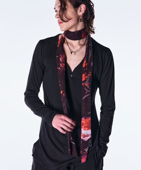 Goth Flora Stoal -Black