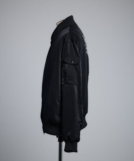 Reversible Bomber Jacket (Black×White)