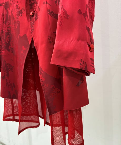Sahadow Butterfly Opal Layered Jacket (RED)