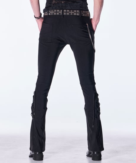 High Tension Jersey Lace Up Flare Pants