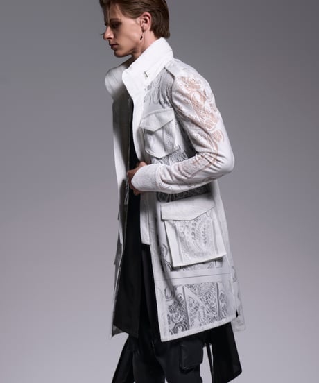 CROSS-Lace Flare M65 Jacket (WH)