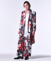 Flora Lace Flare Jacket (White&Red)