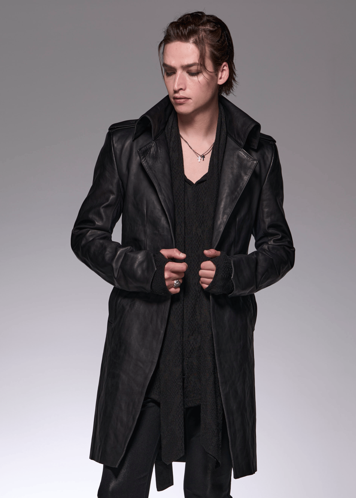 Cow Leather Single Napoleon Jacket | DETRUIRE