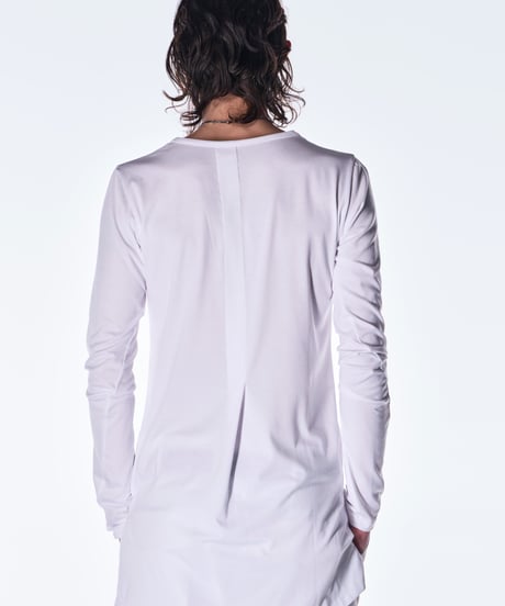 BEATENJIKU Henry Neck-T-Shirt-White