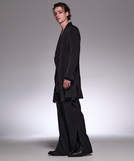 Suede Satin Layered Jacket