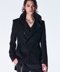 Beaver Fur Napoleon Jacket -Black
