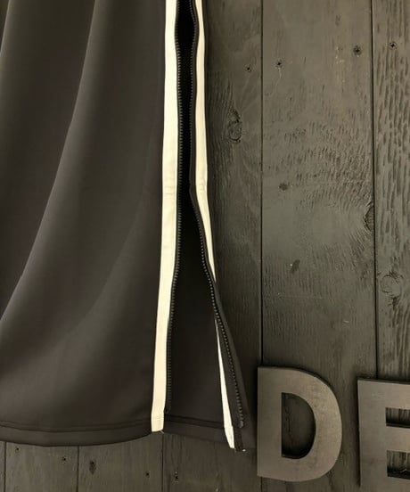 Eco Jersey Side Zipp Skirt (BK×WH)