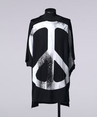 Boat Neck Dolman T-Shirt-PEACE