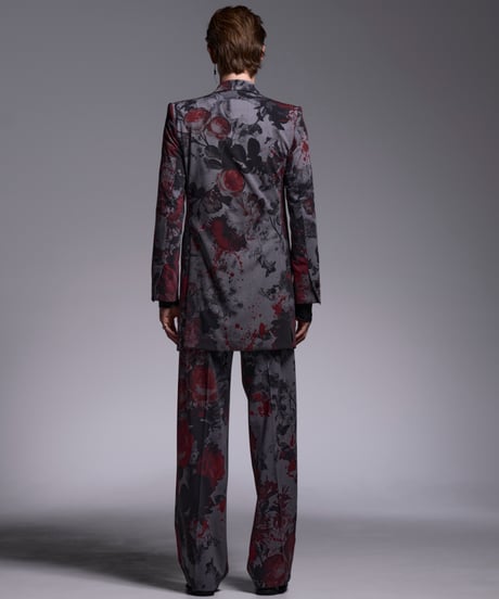 Gray Flora Gabardine Wide Slacks
