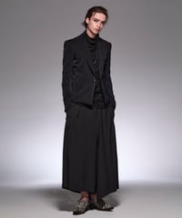 Suede Satin Short Peacked Jacket