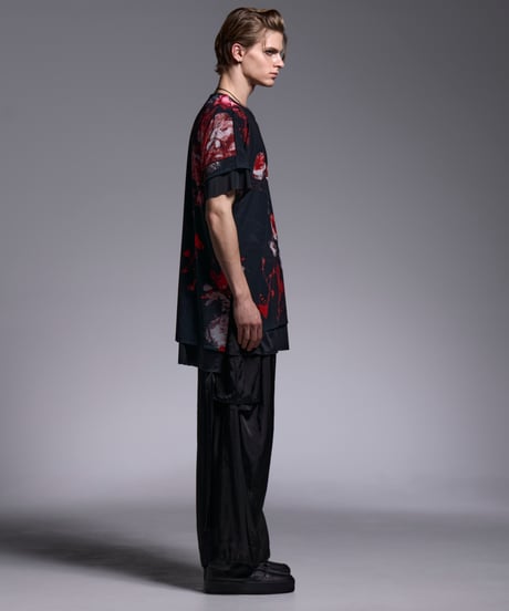 Flora Mesh Crew Neck Layered-T