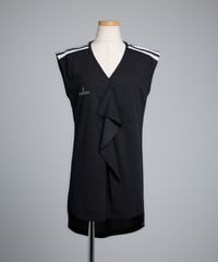 Frill French Sleeve T-Shirt (Black)