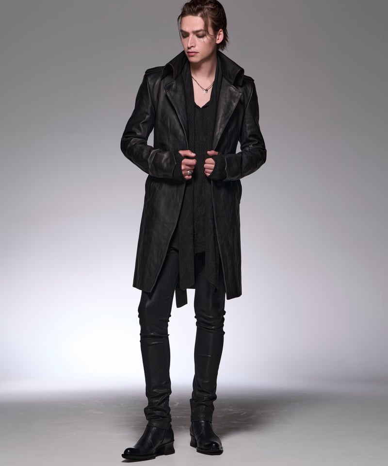 Cow Leather Single Napoleon Jacket | DETRUIRE
