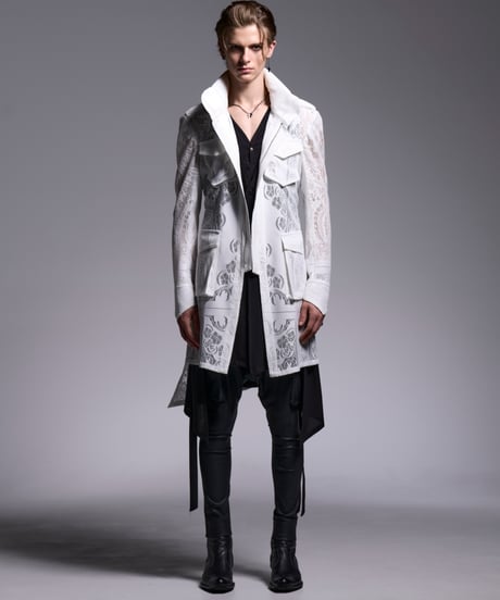 CROSS-Lace Flare M65 Jacket (WH)