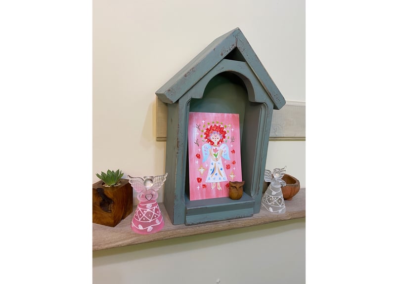 シャビーシック祈りのための小箱・コンパクト仏壇・ミニ神棚 | 齊藤