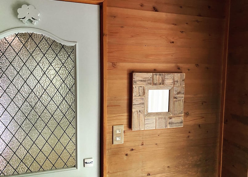 こざい＞古材の鏡・ミラー ヴィンテージWhite | 齊藤商店 木と森と