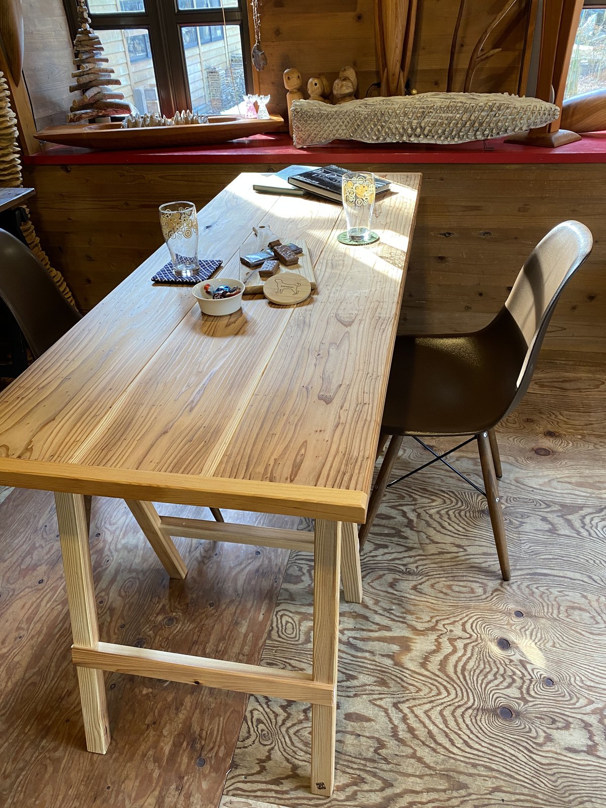 国産天然木・折りたたみテーブル | 齊藤商店 木と森とsauna&camp