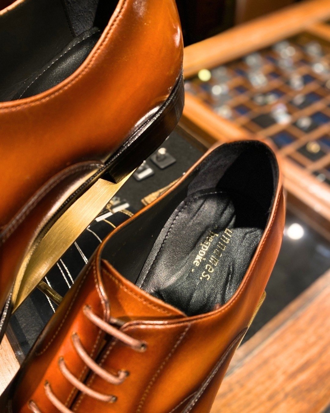 オーダー内羽根ストレートチップシューズ | unnames.onlineshop