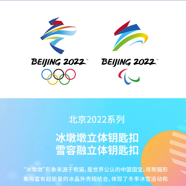 北京2022冬季オリンピック「冰墩墩・雪融融」フィギュア/キーホルダー