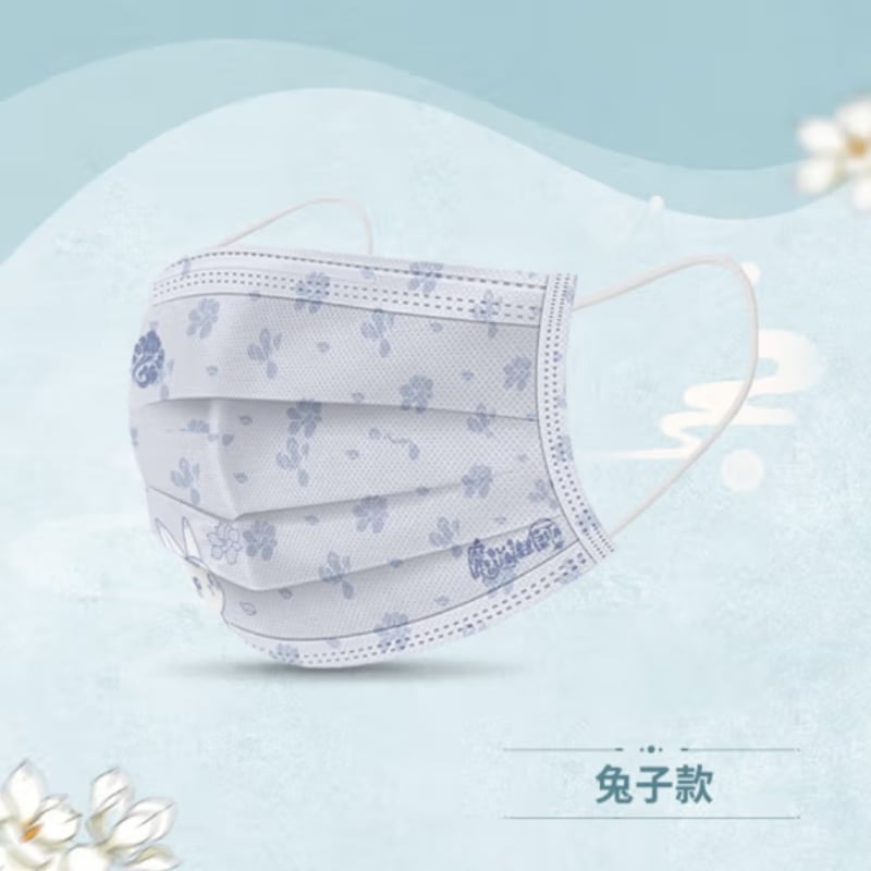 魔道祖師「魏無羨＆藍忘機」使い捨てマスク12枚セット（2枚ずつ