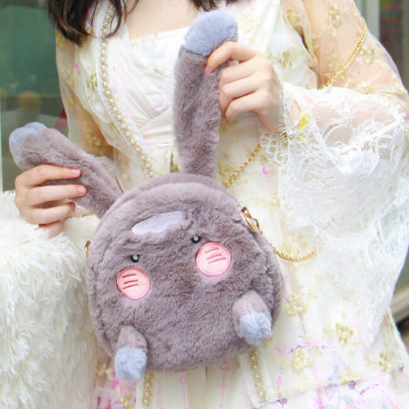 幸運石）魔道祖師「忘羨兎子」ぬいぐるみチェーンバッグ（2種類