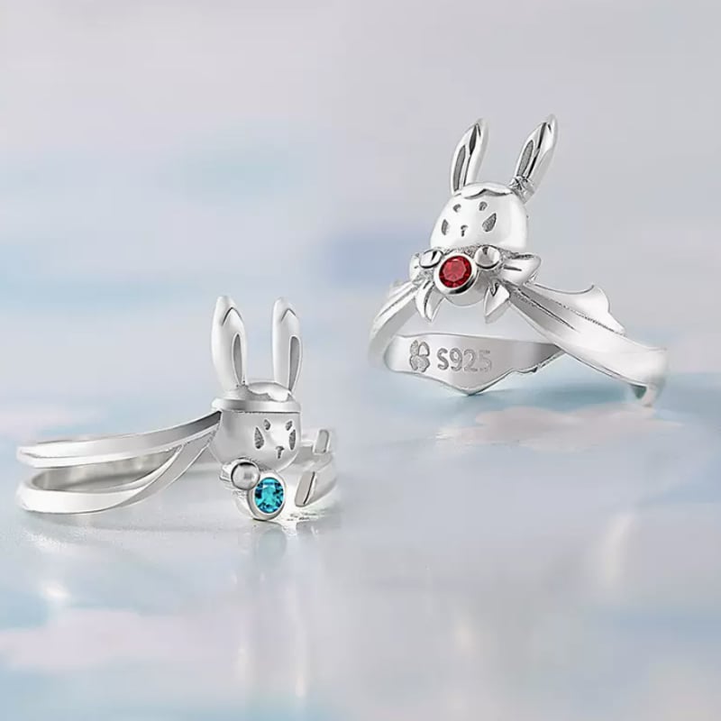 幸運石）魔道祖師「忘羨ペアリング」925銀シルバー指輪（2種類