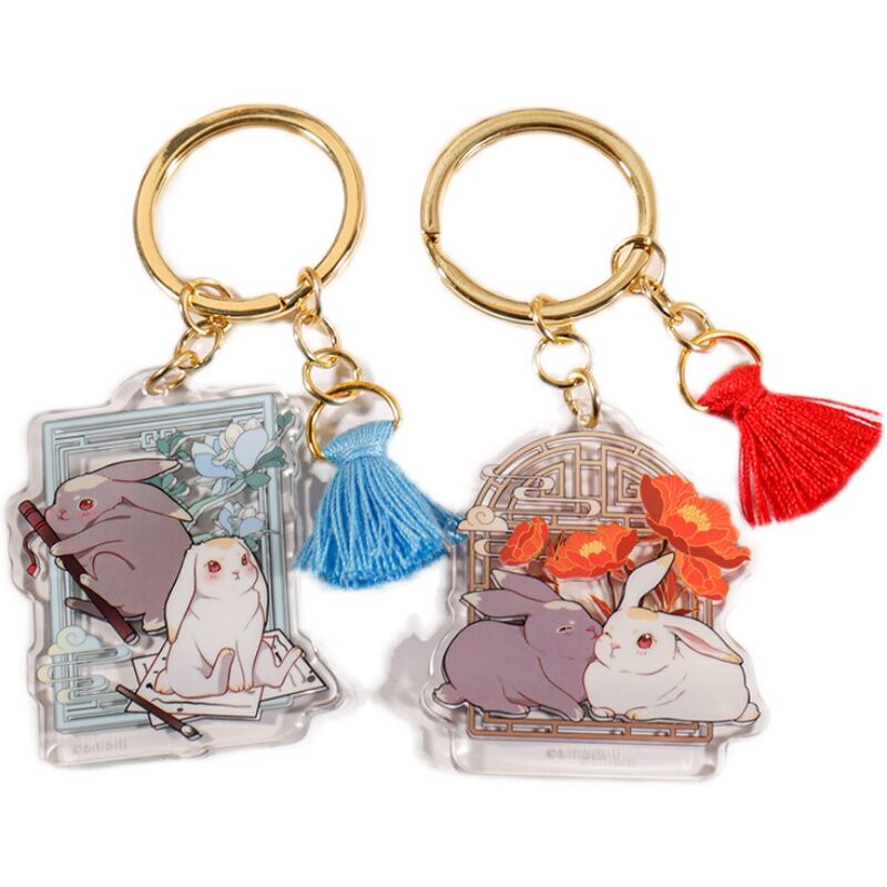 艾漫）魔道祖師「双兎」キーホルダー（2種類） | 中国コスメ・雑貨直送
