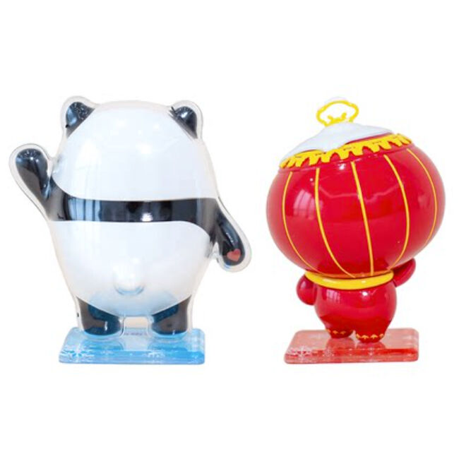 北京2022冬季オリンピック「冰墩墩・雪融融」アクリル置物（10cm