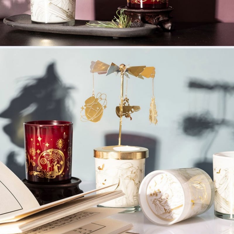 KAZE）魔道祖師「忘機琴・天子笑」文房アロマキャンドルセット（蝋燭2