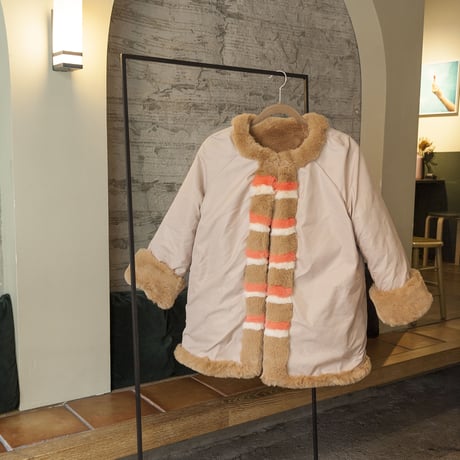 Sugar stripe reversible coat