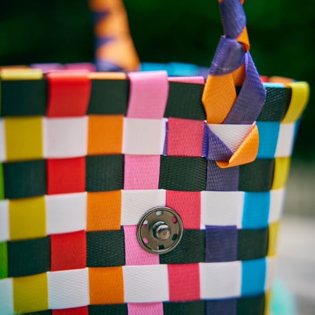 mini pompom basket