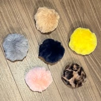 pompom fur brooch