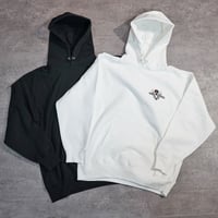 BraidzRecords「カチガラス（カササギ）」12oz HOODIE／BLACK、WHITE ※受注生産