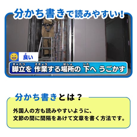 「やさしい日本語」で伝える！　これだけは守ろう！現場の安全