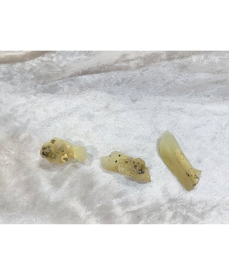 Set of 3 Crystals／ペールゴールド／フラワー&ハーブアソートの香り／ WAXBAR®
