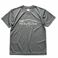 Mt.Kurikoma "HIKE" 4.1oz ドライTシャツ（ヘザーチャコール）栗駒山 Tシャツ
