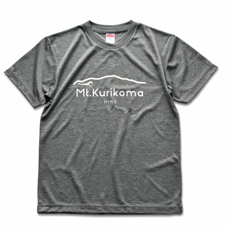 Mt.Kurikoma "HIKE" 4.1oz ドライTシャツ（ヘザーチャコール）栗駒山 Tシャツ