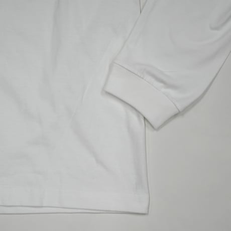 KURIHARA CITY 5.6オンス ロングスリーブ Tシャツ（ホワイト）
