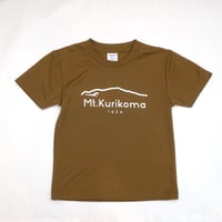 Mt.Kurikoma "1626" 4.1oz キッズドライTシャツ（コヨーテ）栗駒山 Tシャツ