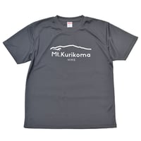 Mt.Kurikoma "HIKE" 4.1oz ドライTシャツ（ガンメタル）栗駒山 Tシャツ