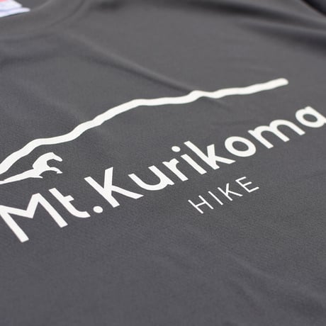 Mt.Kurikoma "HIKE" 4.1oz ドライTシャツ（ガンメタル）栗駒山 Tシャツ