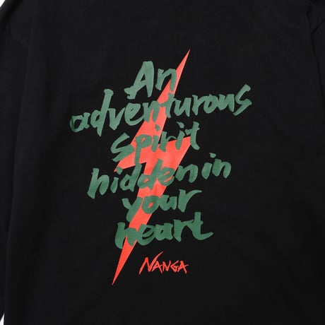 NANGA｜ナンガ ADVENTUROUS SPIRIT LS TEE（ブラック）