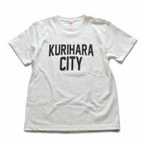 KURIHARA CITY 5.6oz ハイクオリティーTシャツ（バニラホワイト）