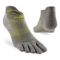 injinji Run LW No-Show｜インジンジ ランライトウェイトノーショウ（ネオンシルバー）5本指ソックス