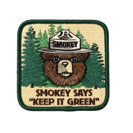 スモーキーベア KEEP IT GREEN パッチ