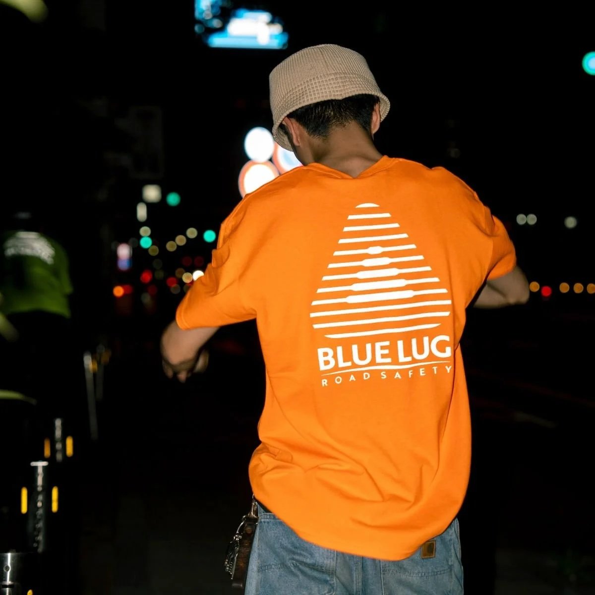 タグ付き新品Lサイズ　BLUE LUG スイフトブルー 長袖Tシャツ BLUE LUG Safety T-shirt｜ブルーラグ セーフティーTシャツ