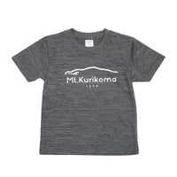 Mt.Kurikoma "1626" 4.1oz キッズドライTシャツ（ヘザーチャコール）栗駒山 Tシャツ