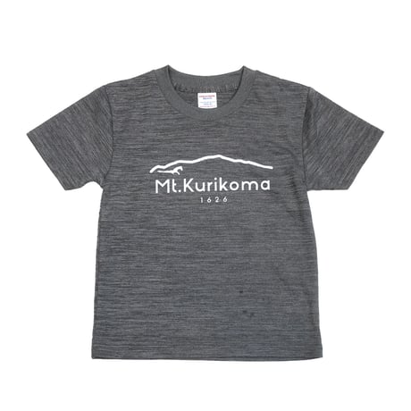 Mt.Kurikoma "1626" 4.1oz キッズドライTシャツ（ヘザーチャコール）栗駒山 Tシャツ