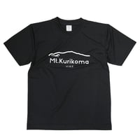 Mt.Kurikoma "HIKE" 4.1oz ドライTシャツ（ブラック）栗駒山 Tシャツ